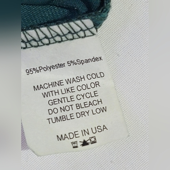 Sexy Mama Maternity Long Sleeve Faux Wrap Green Maternity Dress Size 3 (8-12) - Picture 11 of 11